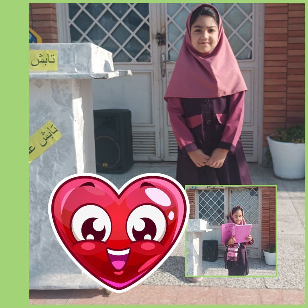 صبحگاه امروز با کلاس اولی های پارسالمون دومی های امسال چقدر زود گذشت حلمابینش حلما صادقی🩷 دبستان تابش علم